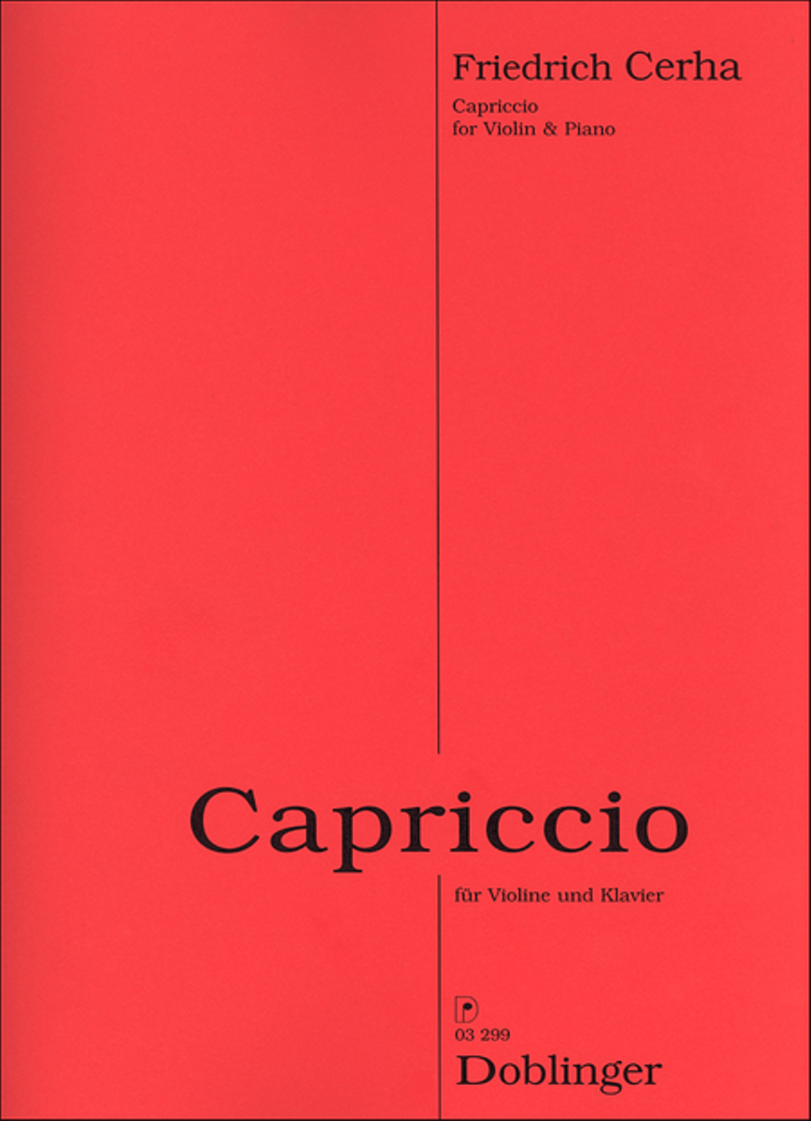 Capriccio fur Violine und Klavier Violin Solo scores gallery preview page 1
