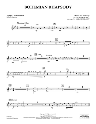 Book cover for Bohemian Rhapsody (arr. Johnnie Vinson) - Mallet Percussion