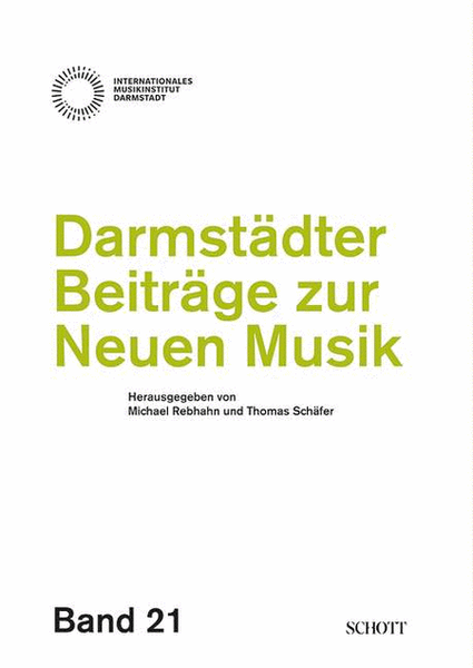 Darmstadter Beitrage Zur Neueneun Musik(contributions Of New Music From Darmstadt-grmn