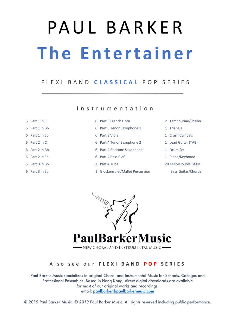 The Entertainer (Flexible Instrumentation) Concert Band scores gallery preview page 2