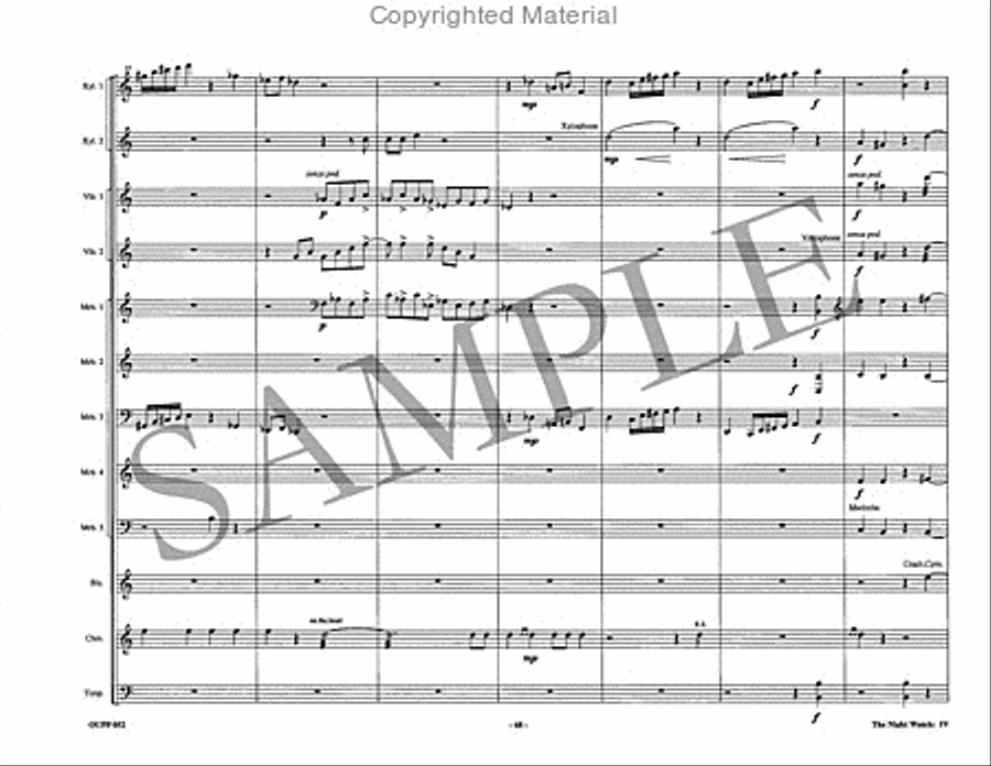 The Night Watch Percussion Ensemble scores gallery preview page 23