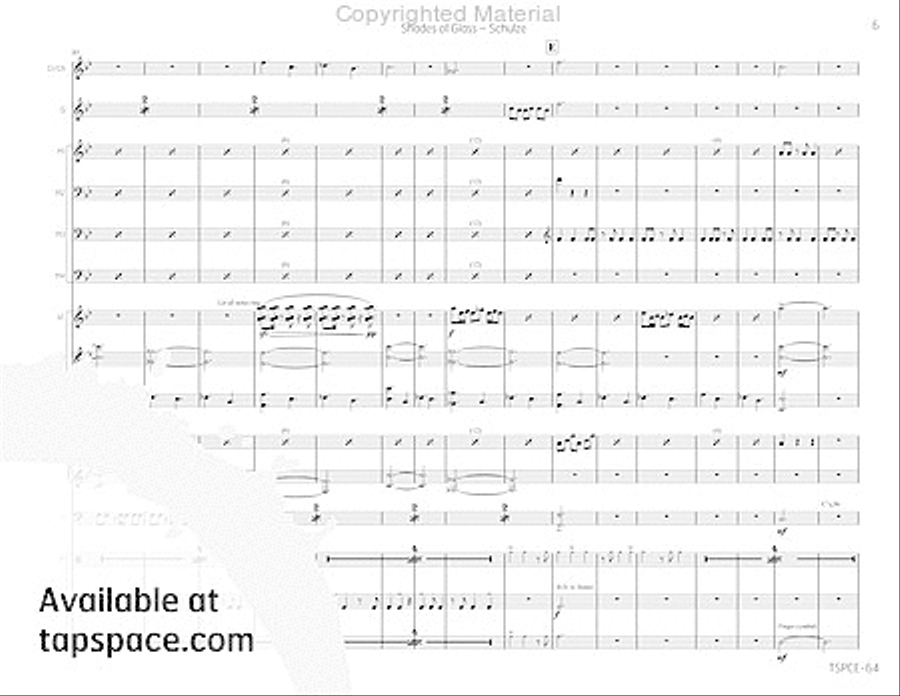 Shades of Glass Percussion Ensemble scores gallery preview page 10