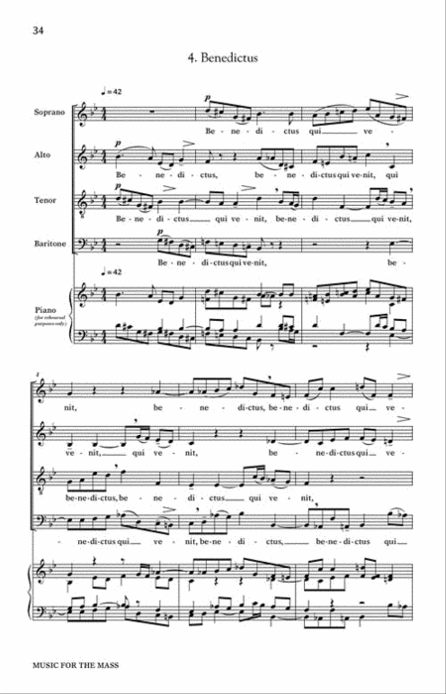 Music for the Mass 4-Part scores gallery preview page 5