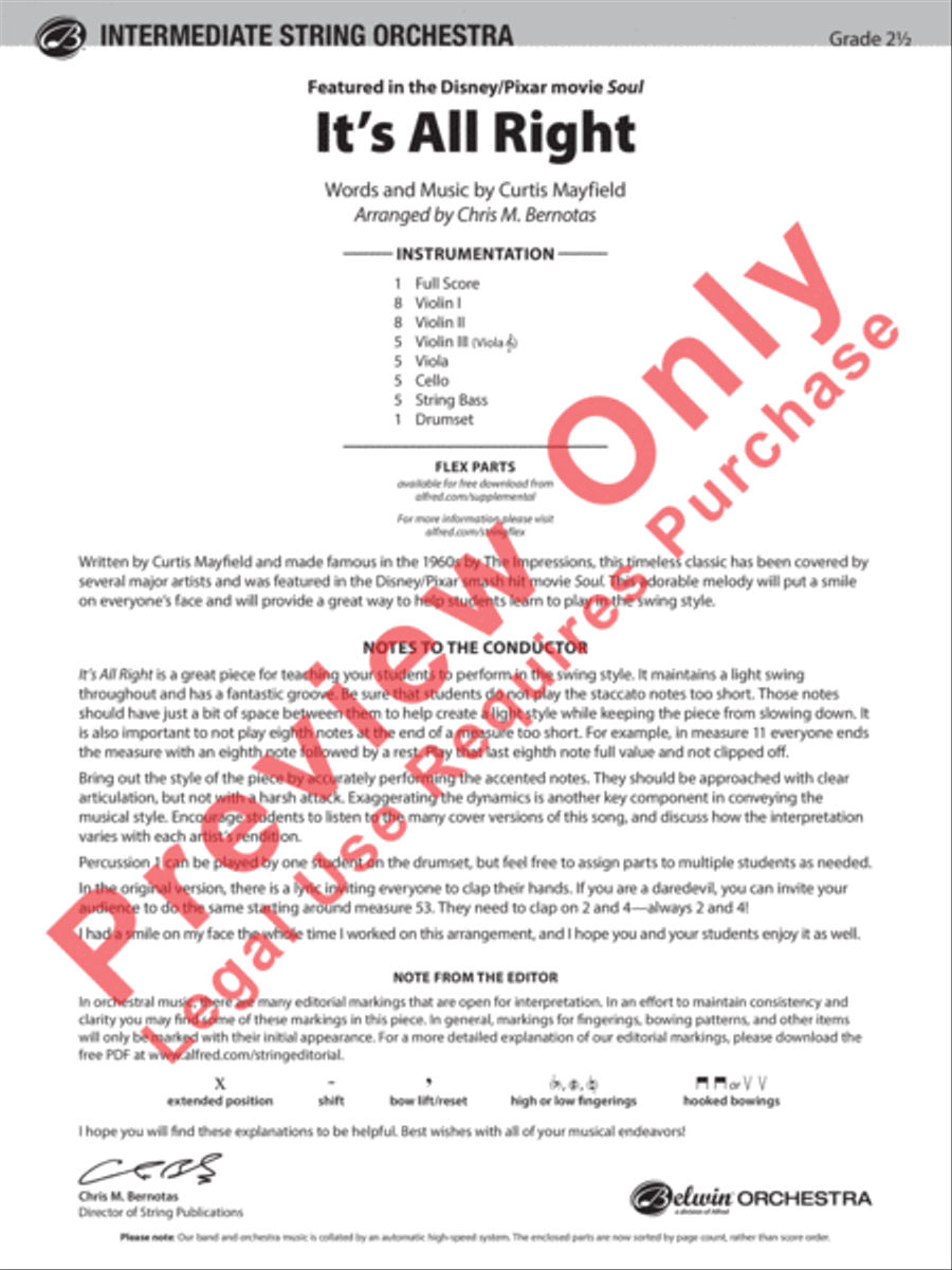 It's All Right String Orchestra scores gallery preview page 2