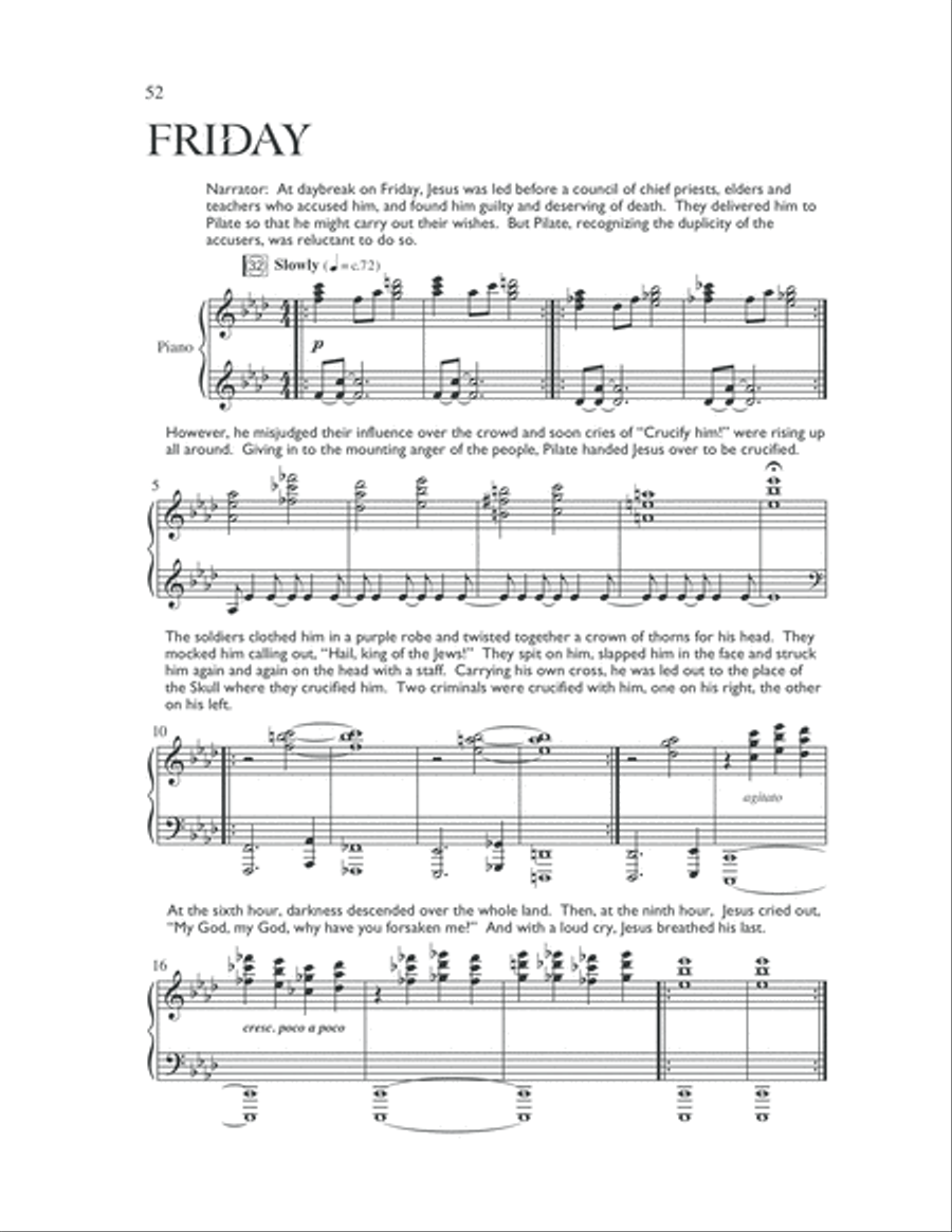 The Seven Last Days 4-Part scores gallery preview page 56