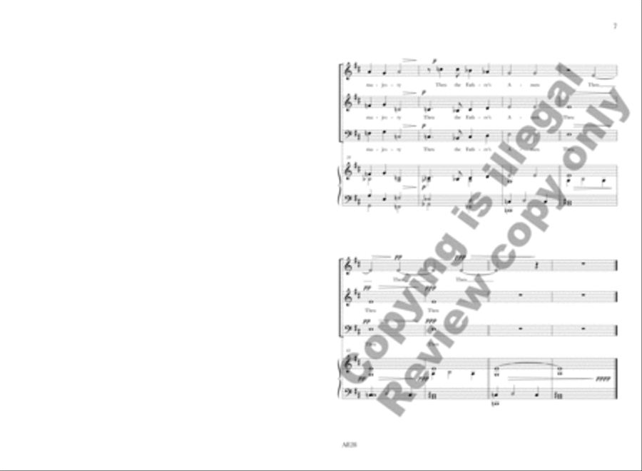 Now the Silence, Now the Peace Unison Choir scores gallery preview page 8