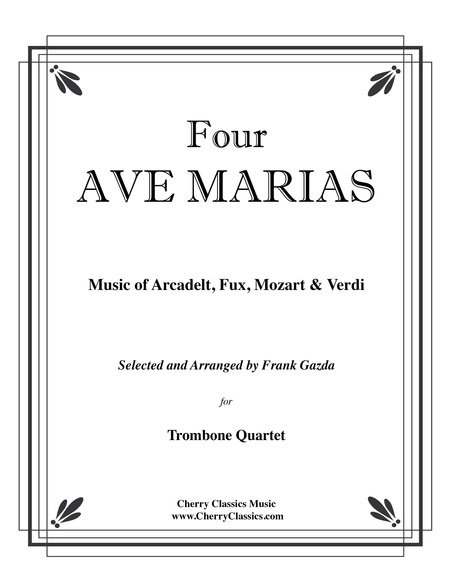 Four Ave Marias for Trombone Quartet