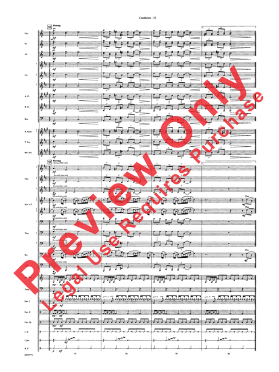 Africa: Ceremony, Song, and Ritual Concert Band scores gallery preview page 25