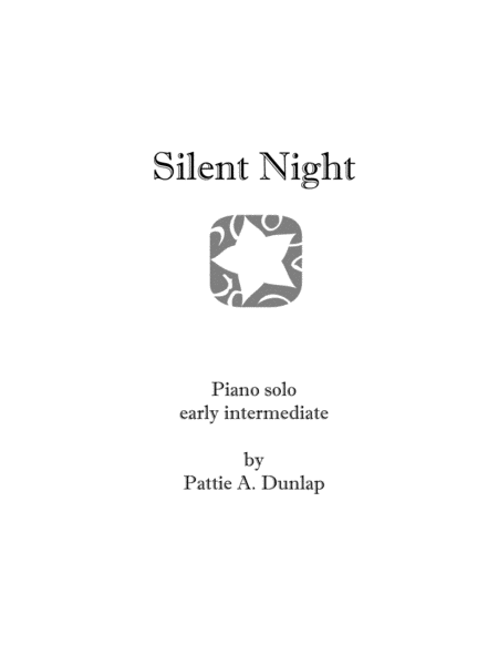Silent Night, piano solo image number null