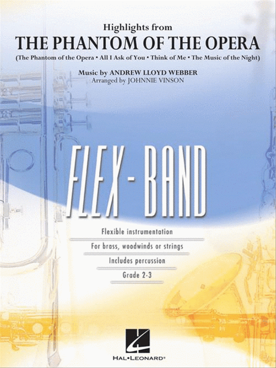 Highlights from The Phantom of the Opera Concert Band scores gallery preview page 2