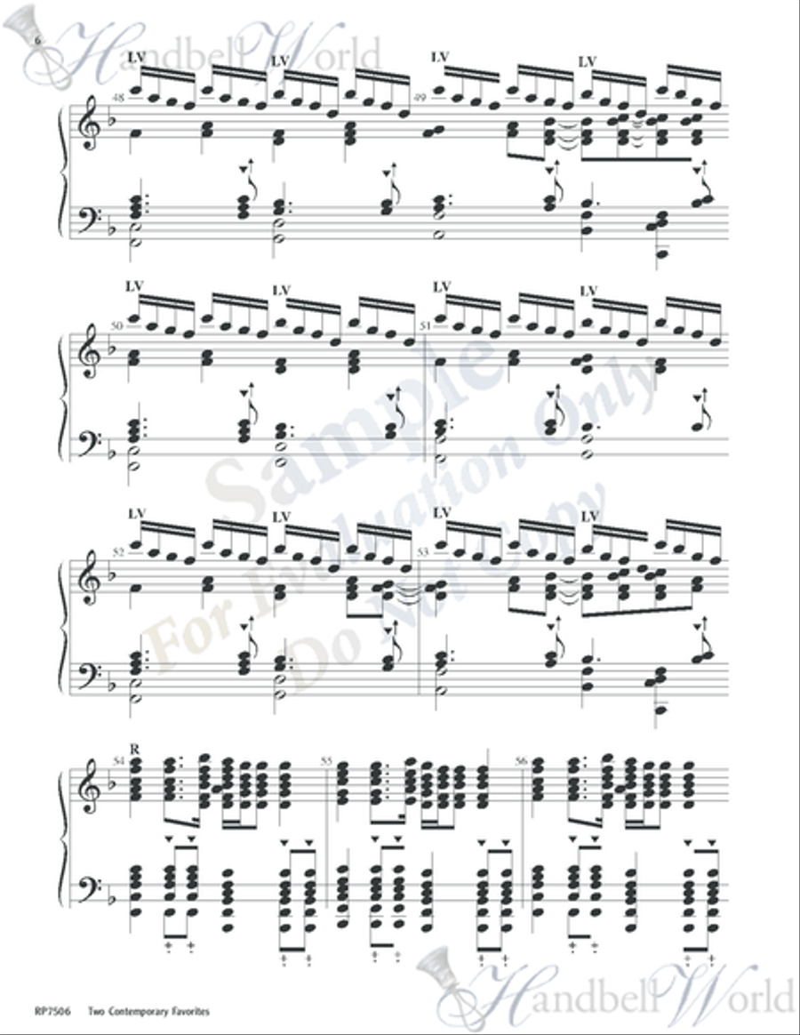Two Contemporary Favorites 5-Octaves scores gallery preview page 5