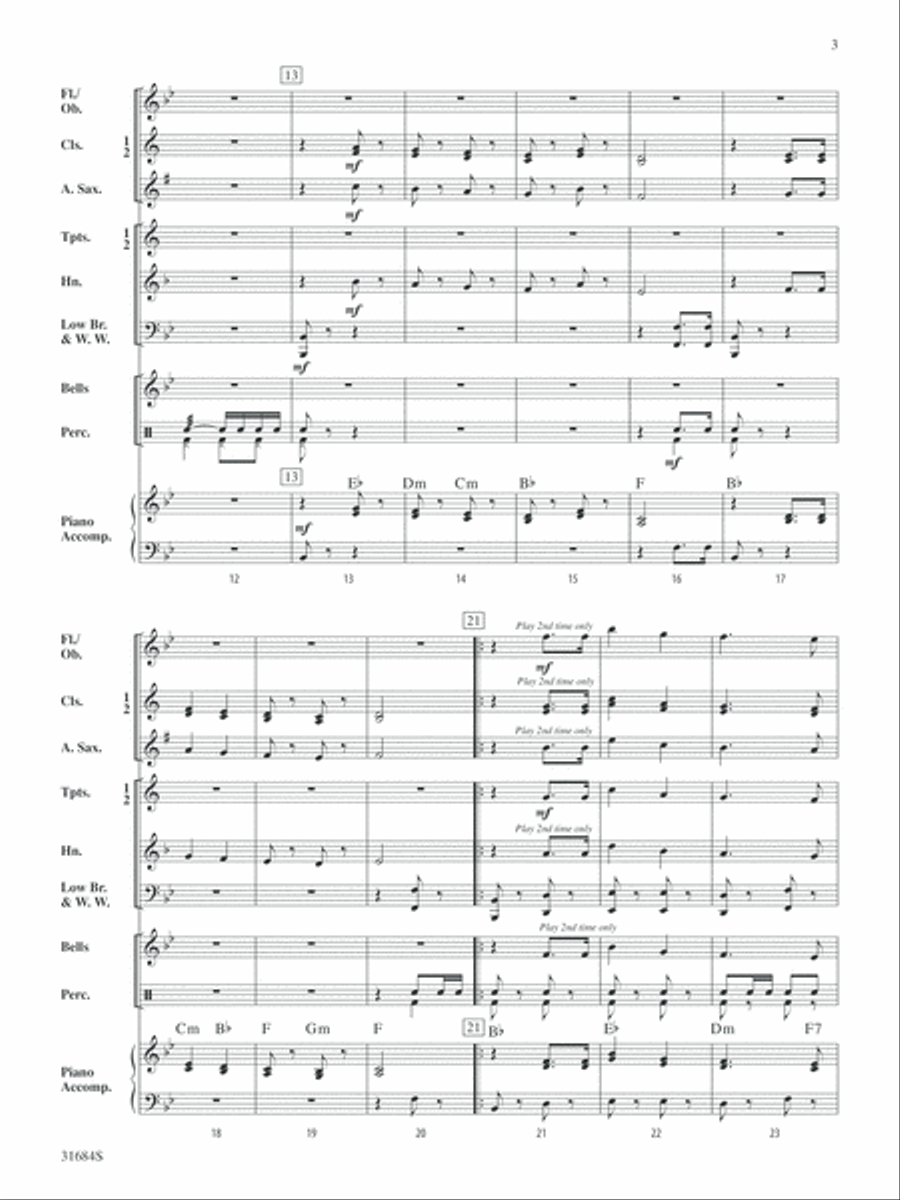Seaway Festival March: Score Concert Band scores gallery preview page 3