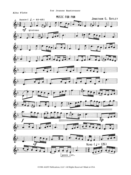 Solos for Alto Flute image number null