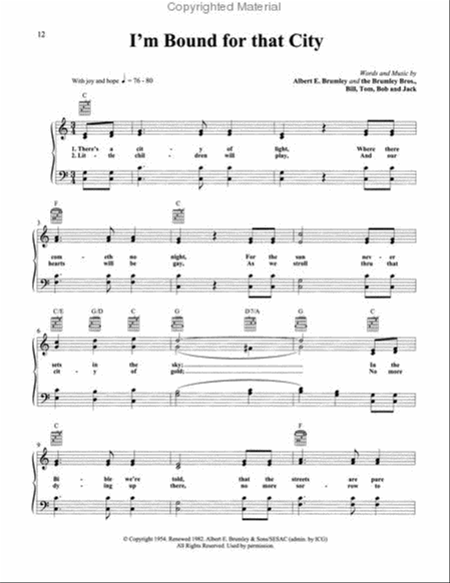 I'll Fly Away - The Albert E. Brumley Songbook Piano, Vocal, Guitar scores gallery preview page 3