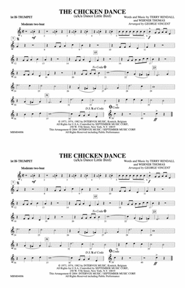 Book cover for The Chicken Dance: 1st B-flat Trumpet