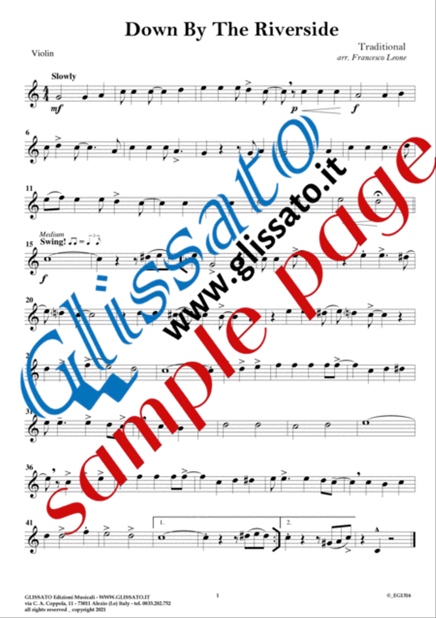 6 Easy Dixieland Tunes - Violin & Piano Violin Solo scores gallery preview page 3