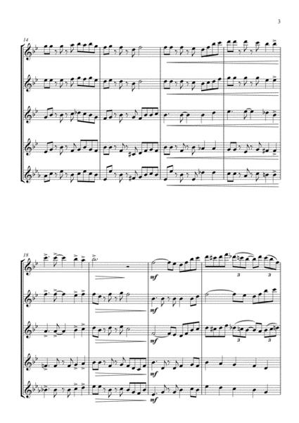 Battle Hymn of the Republic - Jazz Arrangement for Flute Quartet image number null