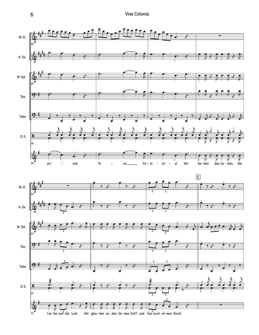 Viva Colonia Viva Colonia Small Ensemble scores gallery preview page 6