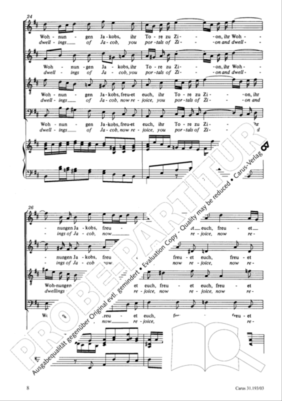 You portals of Zion (Ihr Tore zu Zion) SA scores gallery preview page 8