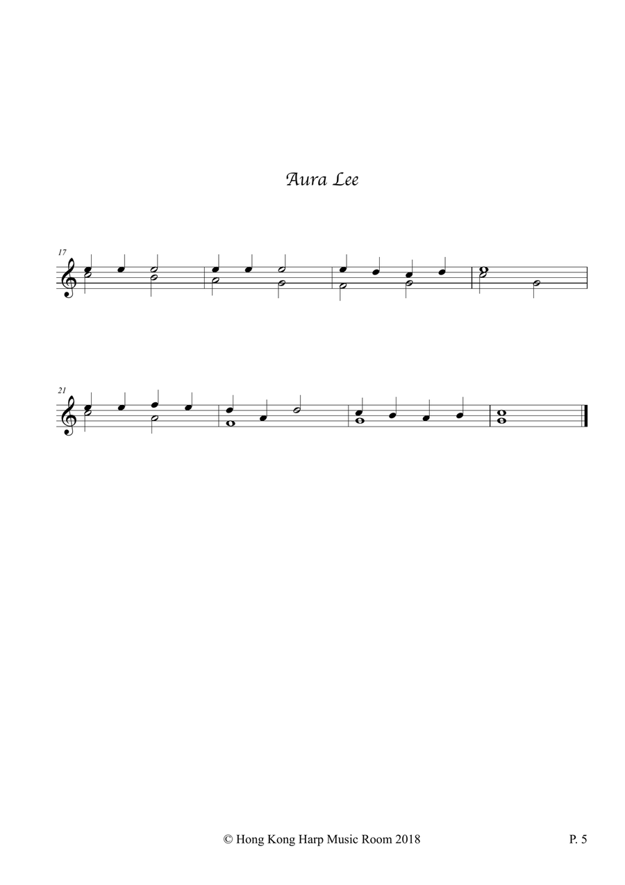 Traditional Songs (Vol.1) - 12 String Small Lap Harp Lap Harp scores gallery preview page 5