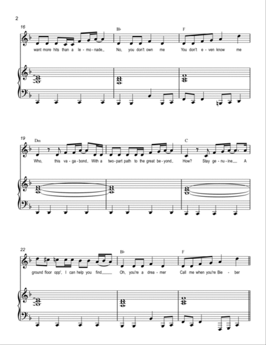 A Good Song Never Dies Voice scores gallery preview page 2