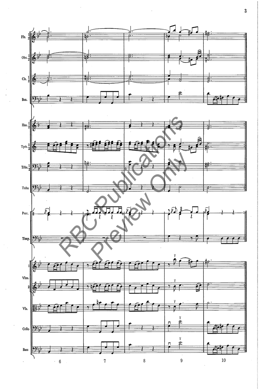 Overture In G Minor Full Orchestra scores gallery preview page 4