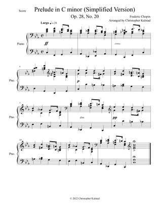 Prelude in C Minor (Chopin - Simplified Version)