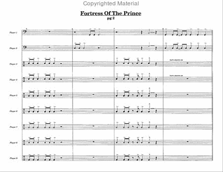 Fortress of the Prince Percussion Ensemble scores gallery preview page 4
