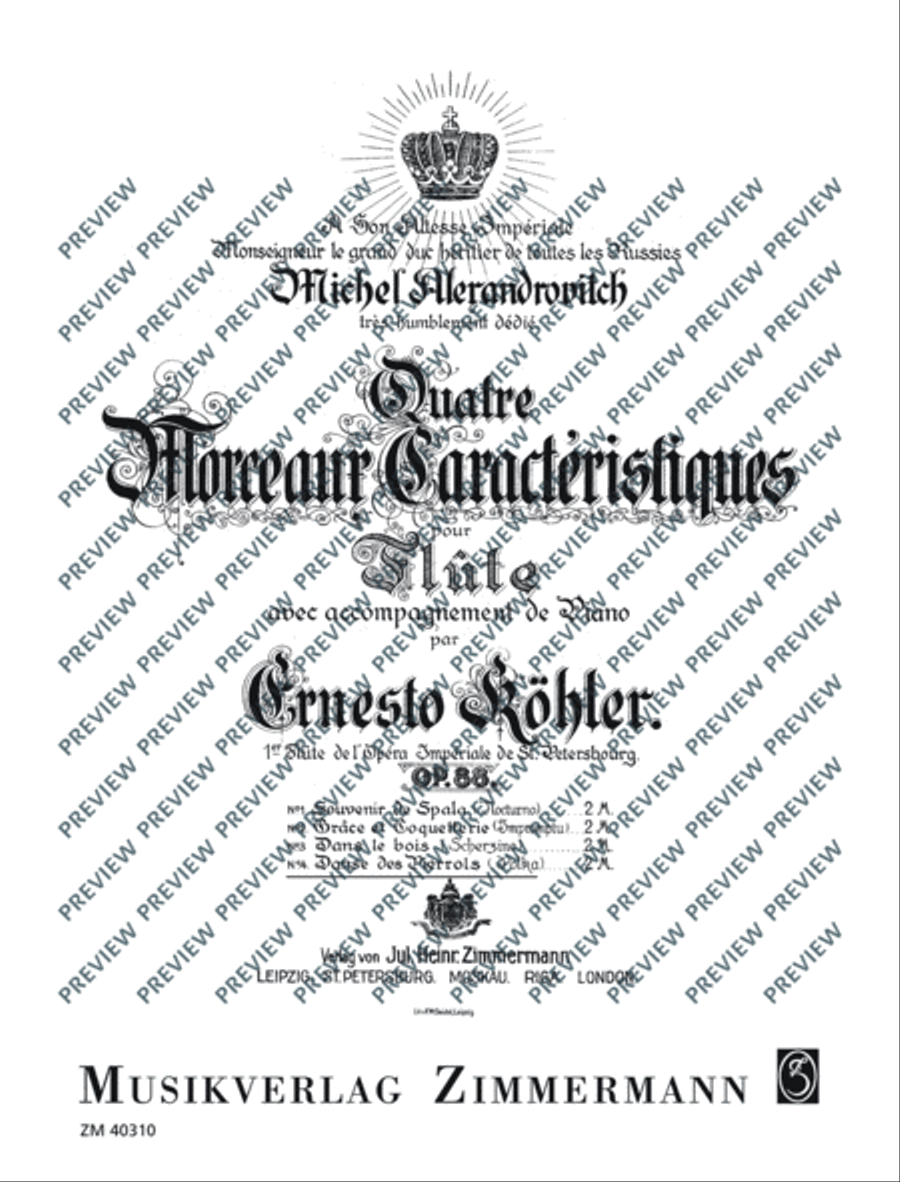 Danse des Pierrots (Polka) Flute Solo scores gallery preview page 2