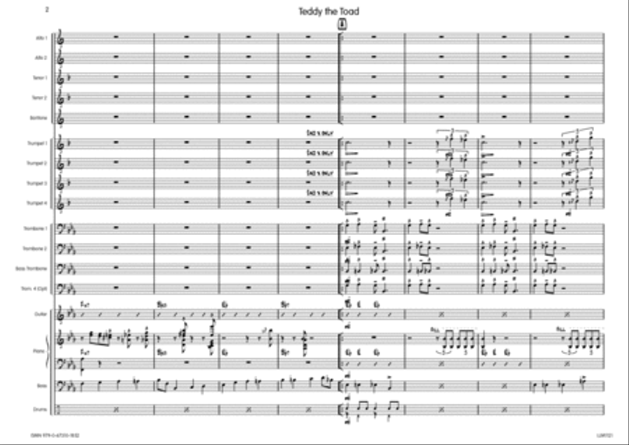 Teddy The Toad Teddy The Toad Big Band scores gallery preview page 3