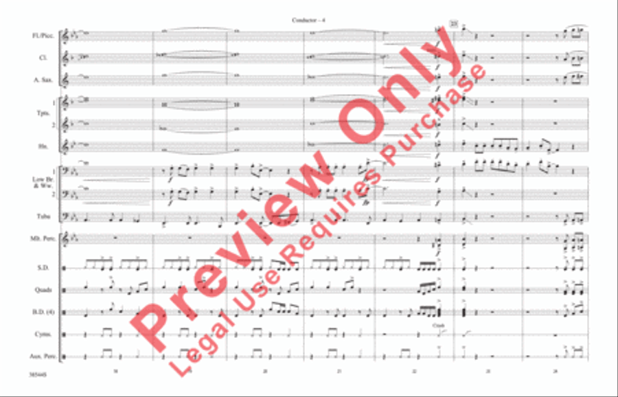 Great Balls of Fire Marching Band scores gallery preview page 5