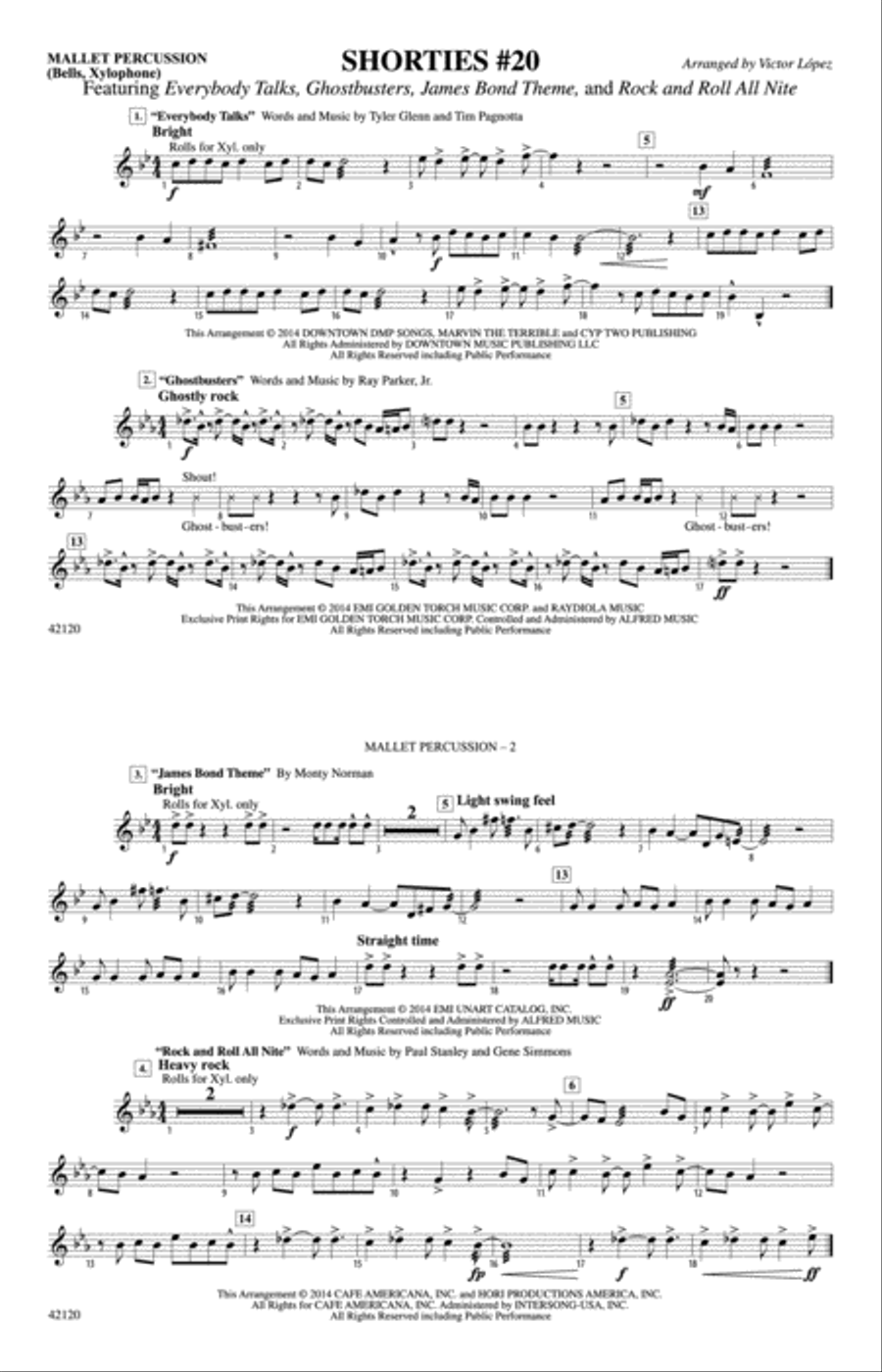 Shorties #20: Mallets Shorties #20: Mallets Marching Band scores gallery preview page 1