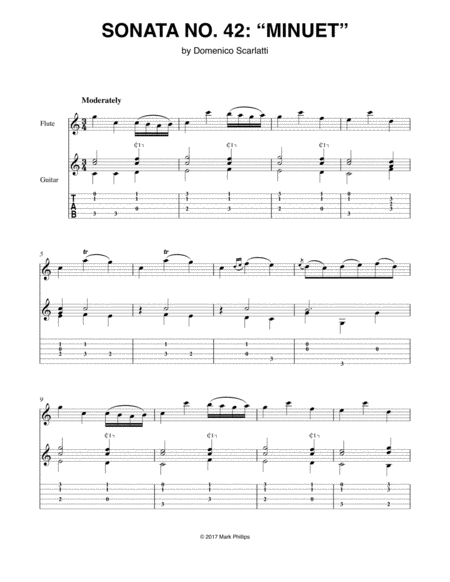 Sonata No. 42: “Minuet” image number null