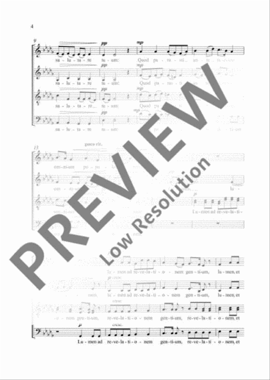 Nunc dimittis Nunc dimittis Divisi scores gallery preview page 5