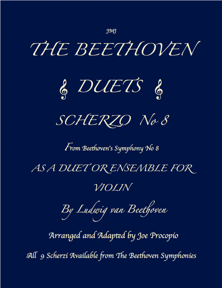THE BEETHOVEN DUETS FOR VIOLIN SCHERZO NO 8 image number null