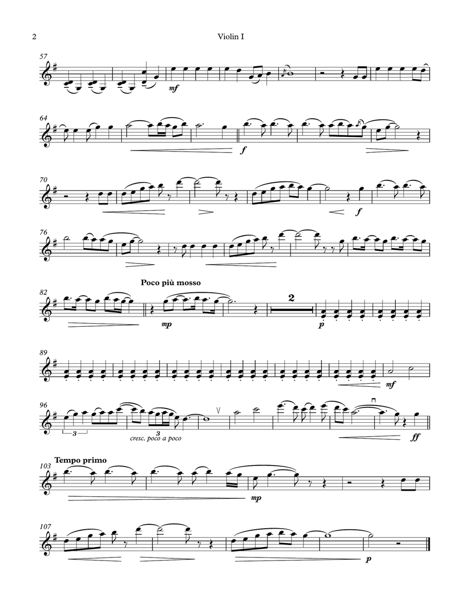 Lay Me Down String Quartet scores gallery preview page 2