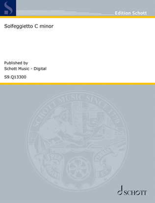 Book cover for Solfeggietto C minor