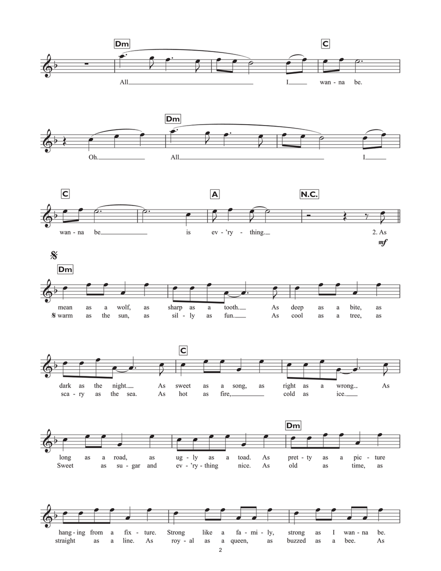 Everything At Once Piano Solo scores gallery preview page 2