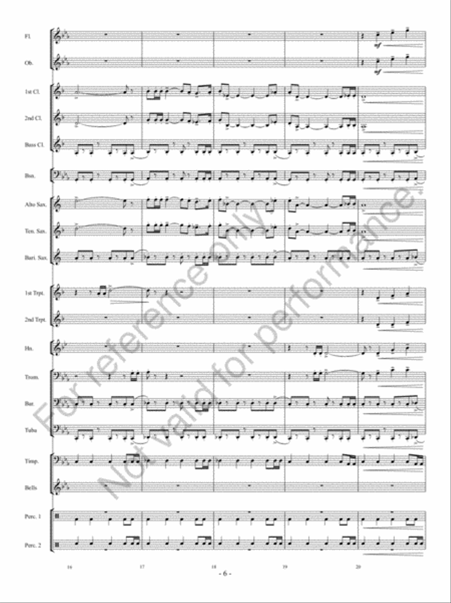 Implacato Concert Band scores gallery preview page 5