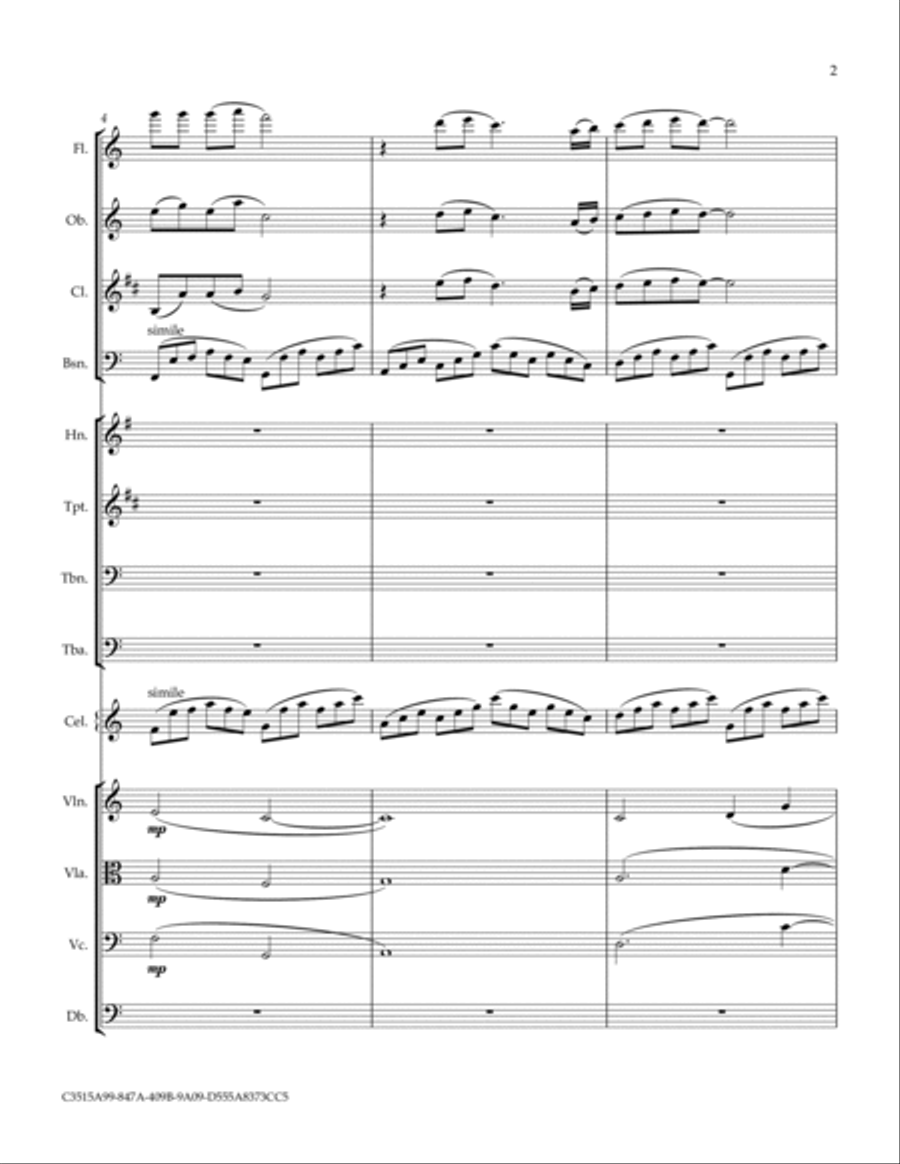 Song of Joy Full Orchestra scores gallery preview page 3