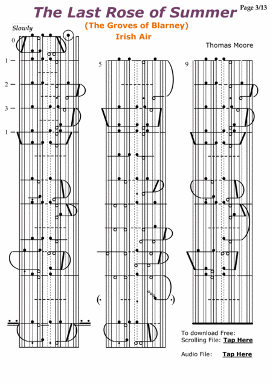 The Last Rose of Summer, Loch Lomond, Annie Laurie, Bluebells of Scotland - KlavarScore notation Voice scores gallery preview page 3