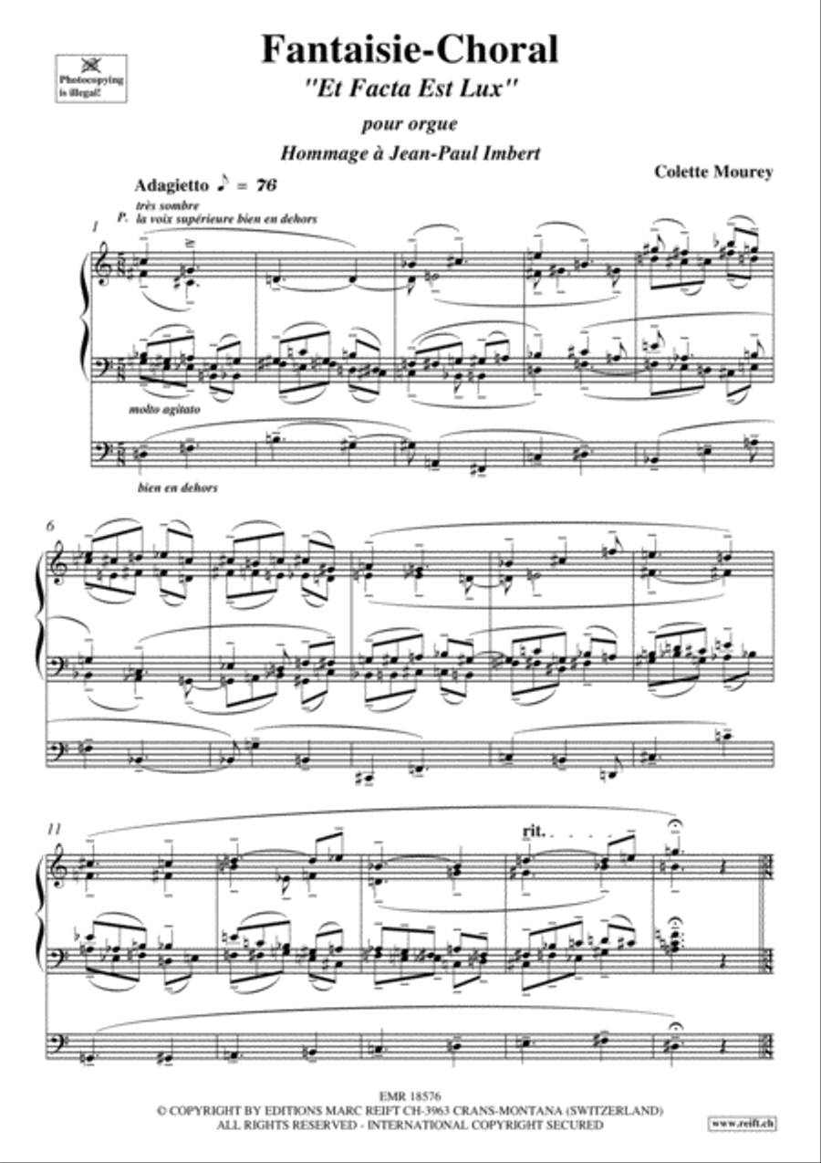 Fantaisie-Choral Choir scores gallery preview page 3