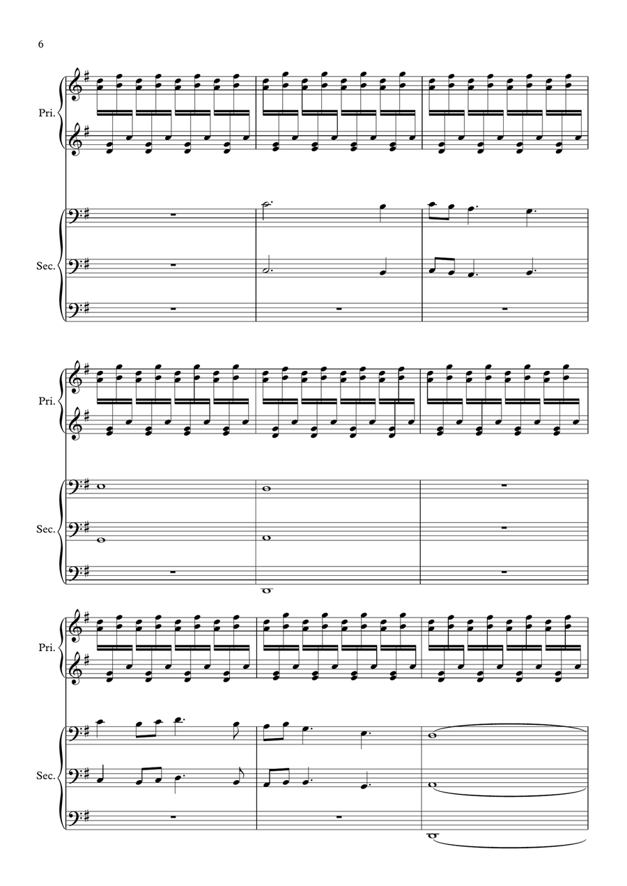 Sortie (for Fr. Christopher, SSM) Organ Solo scores gallery preview page 6