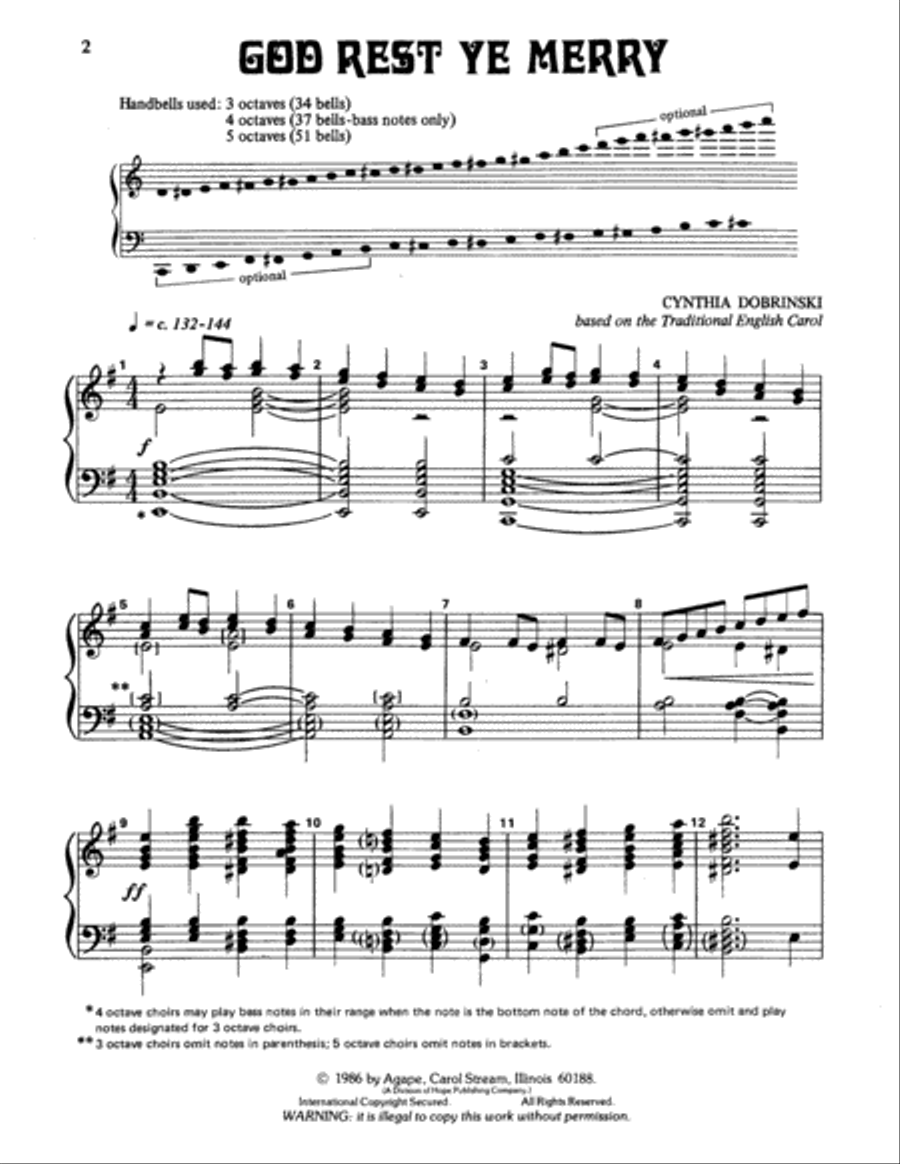 God Rest Ye Merry God Rest Ye Merry 5-Octaves scores gallery preview page 2