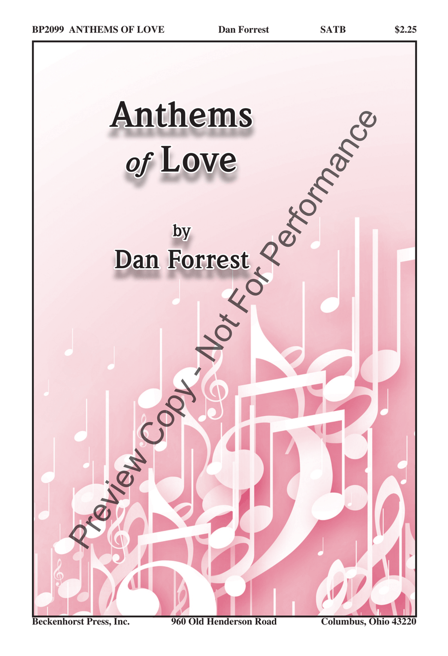 Anthems of Love Anthems of Love 4-Part scores gallery preview page 2