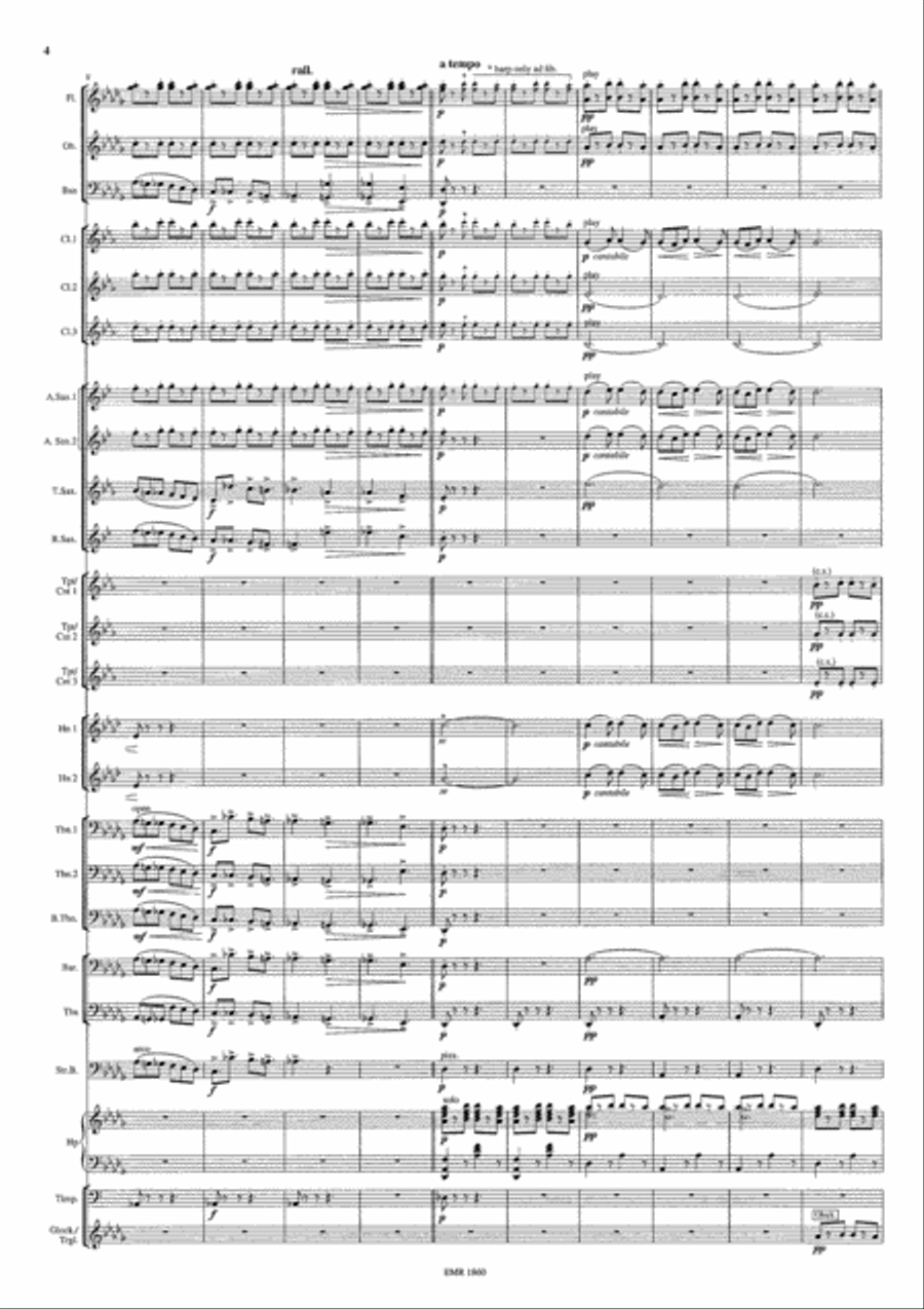 Barcarole Concert Band scores gallery preview page 5