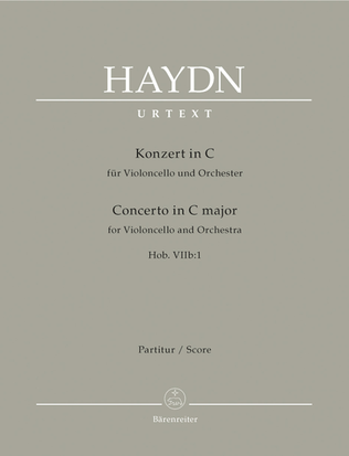 Book cover for Concerto for Violoncello and Orchestra C major Hob. VIIb:1
