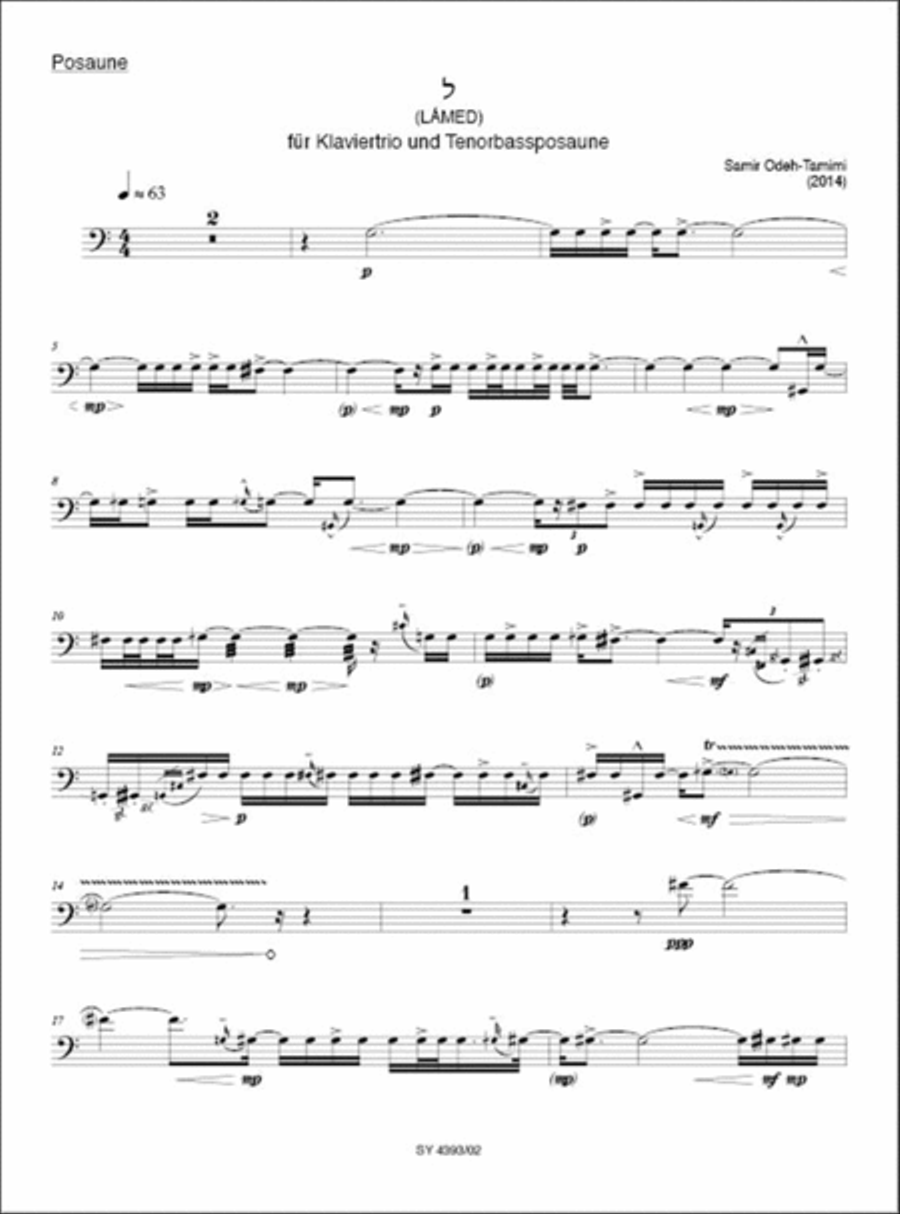 Lámed Trombone Trio scores gallery preview page 3