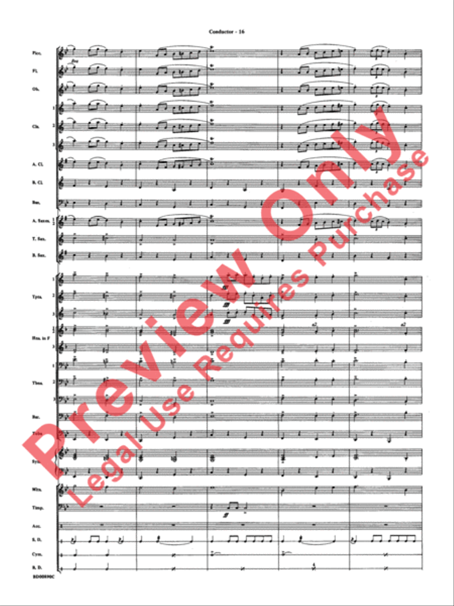 Holiday Emblem Concert Band scores gallery preview page 19