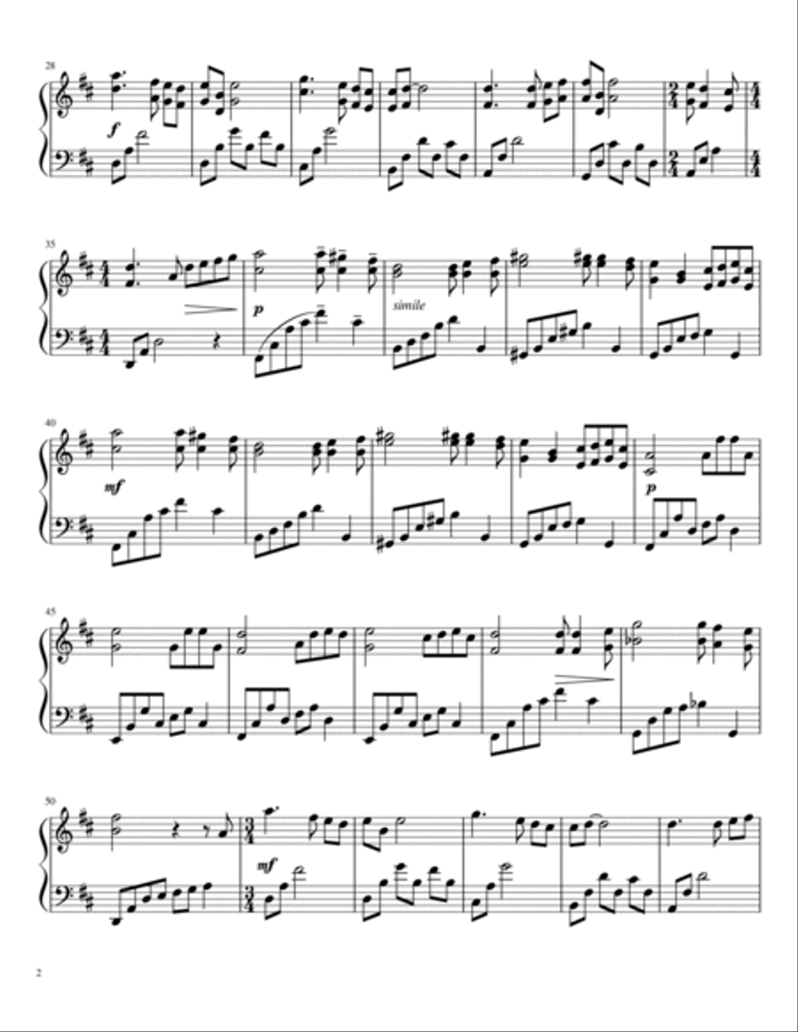 Like a Pine Tree Piano Solo scores gallery preview page 2